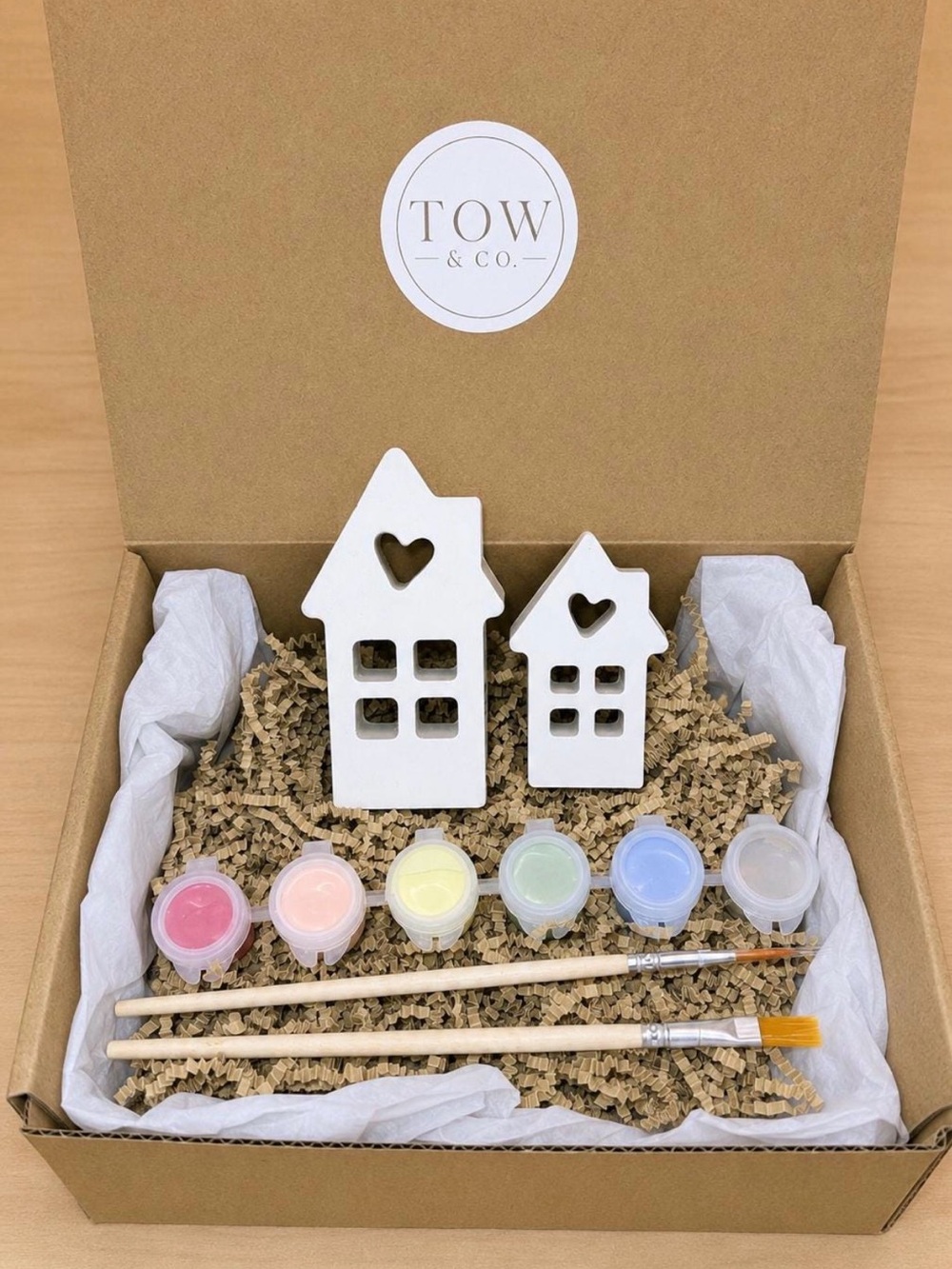 Plaster House Paint Kit | DIY Craft Activity, Housewarming Gift, Home Decor